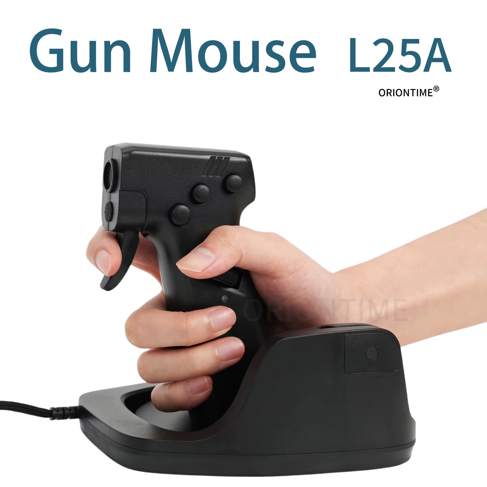 L25A Gun Mouse FPS Game Pistol Handle Grip Wired Peripherals Pc Custom Gamer Accessories Shooting Mice