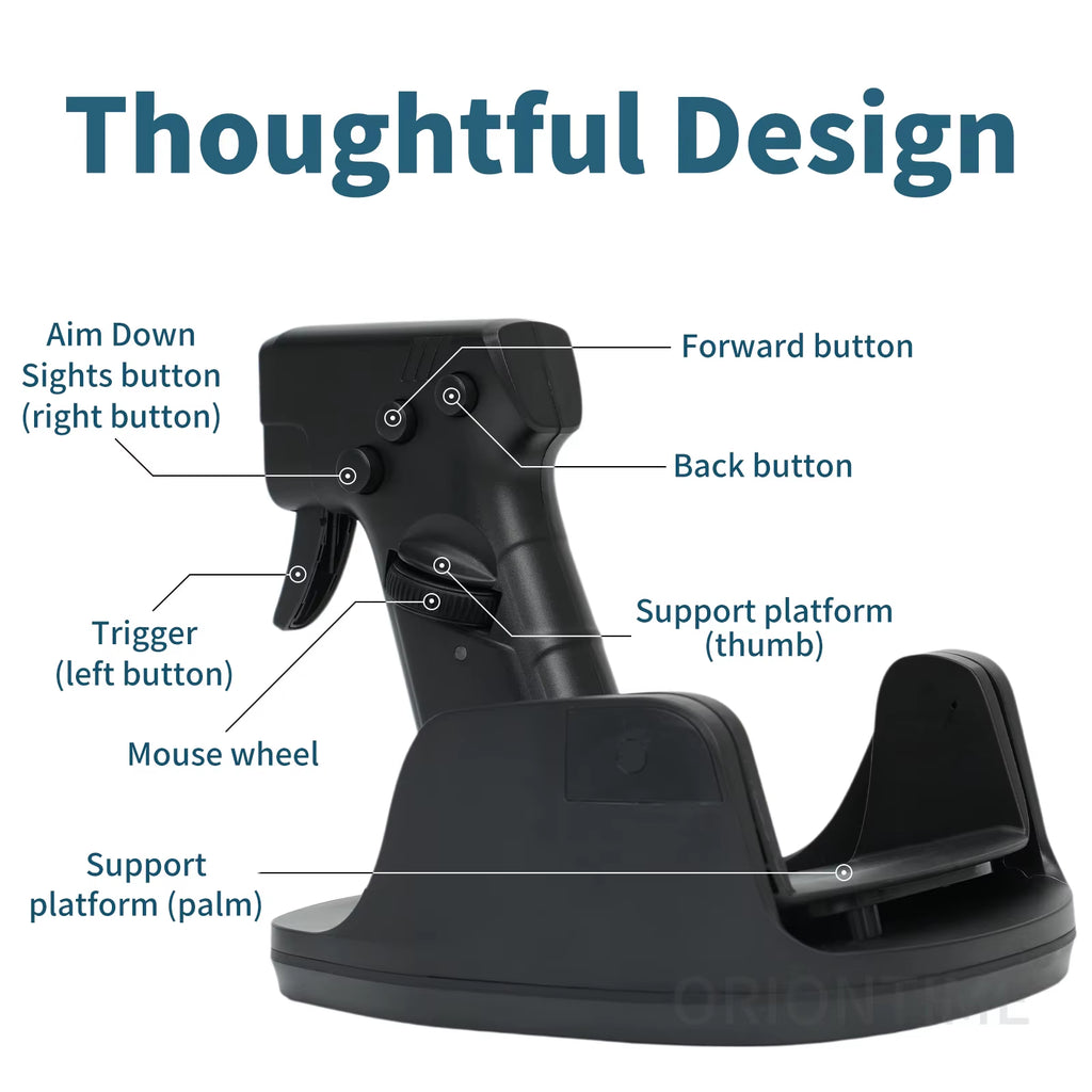 L25A Gun Mouse FPS Game Pistol Handle Grip Wired Peripherals Pc Custom Gamer Accessories Shooting Mice